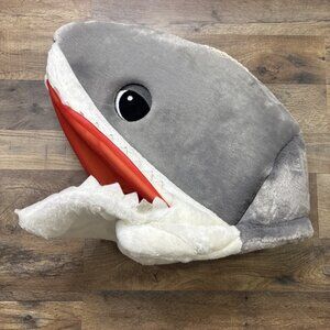 Dan Dee Gray Shark Full Head Plush Mask Costume Maskimals Halloween